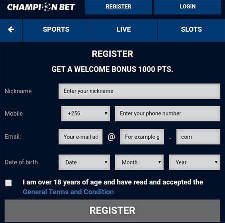 champion bet app download|Champion Bet Uganda – Registration, Login  .